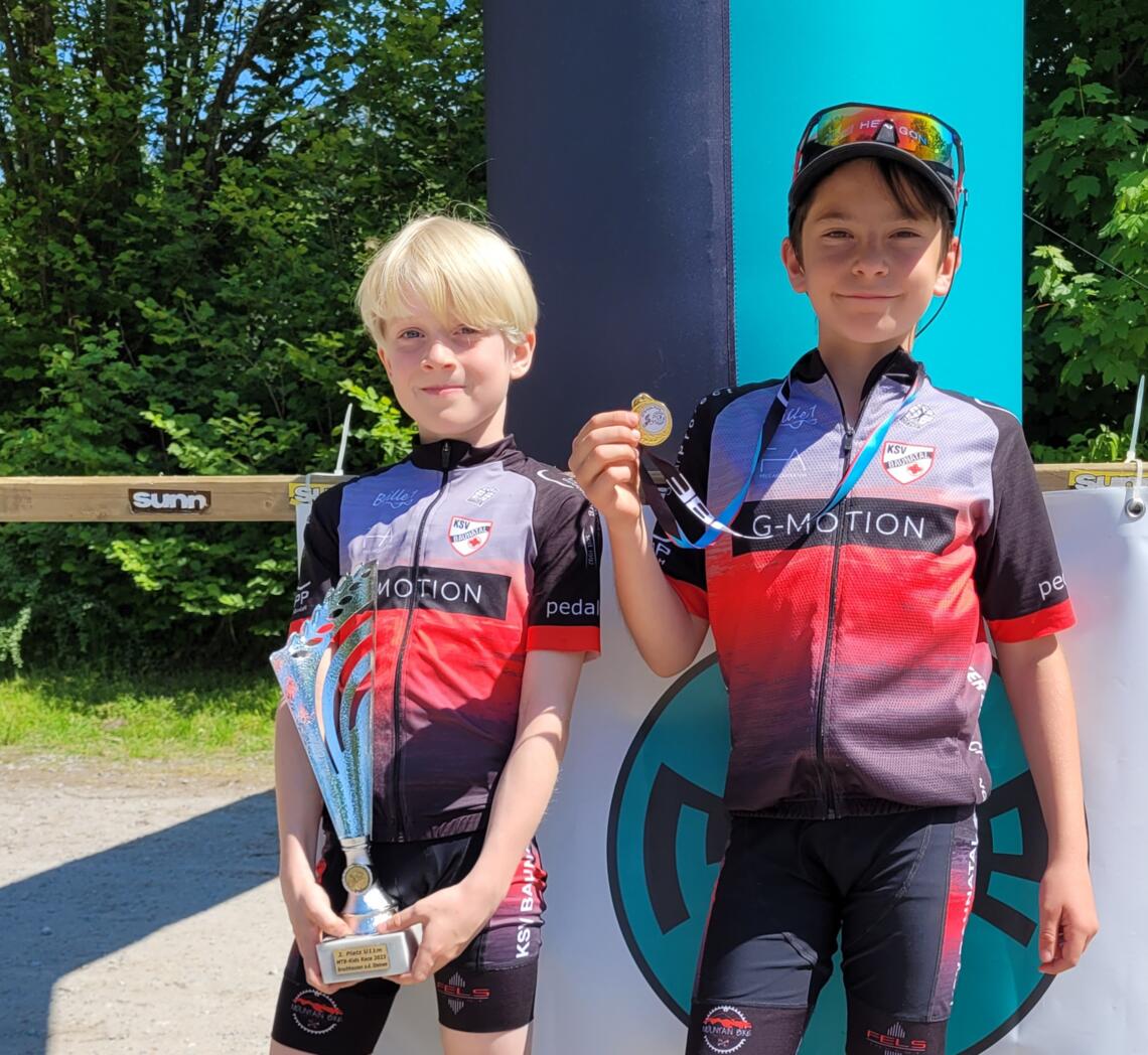 Maximilian und Ignas beim 2.Lauf der Rembike Trophy Maximilian und Ignas beim 2.Lauf der Rembike Trophy